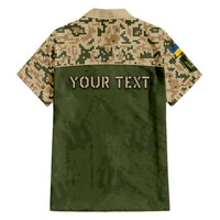 Personalized Ukraine Vyshyvanka Motif Hawaiian Shirt Ukrainian Military Style - Wonder Print Shop