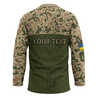 Personalized Ukraine Vyshyvanka Motif Hockey Jersey Ukrainian Military Style - Wonder Print Shop
