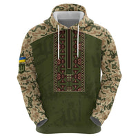 Personalized Ukraine Vyshyvanka Motif Hoodie Ukrainian Military Style - Wonder Print Shop