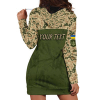 Personalized Ukraine Vyshyvanka Motif Hoodie Dress Ukrainian Military Style - Wonder Print Shop