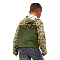 Personalized Ukraine Vyshyvanka Motif Kid Hoodie Ukrainian Military Style - Wonder Print Shop
