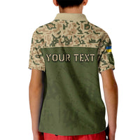 Personalized Ukraine Vyshyvanka Motif Kid Polo Shirt Ukrainian Military Style - Wonder Print Shop