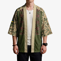 Personalized Ukraine Vyshyvanka Motif Kimono Ukrainian Military Style - Wonder Print Shop