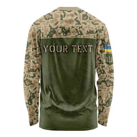 Personalized Ukraine Vyshyvanka Motif Long Sleeve Shirt Ukrainian Military Style - Wonder Print Shop