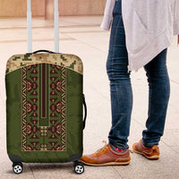 Ukraine Vyshyvanka Motif Luggage Cover Ukrainian Military Style - Wonder Print Shop