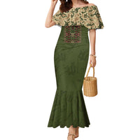 Personalized Ukraine Vyshyvanka Motif Mermaid Dress Ukrainian Military Style - Wonder Print Shop