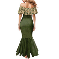 Personalized Ukraine Vyshyvanka Motif Mermaid Dress Ukrainian Military Style - Wonder Print Shop