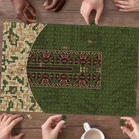 Ukraine Vyshyvanka Motif Puzzle Ukrainian Military Style - Wonder Print Shop