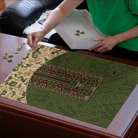 Ukraine Vyshyvanka Motif Puzzle Ukrainian Military Style - Wonder Print Shop