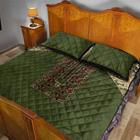 Ukraine Vyshyvanka Motif Quilt Bed Set Ukrainian Military Style - Wonder Print Shop