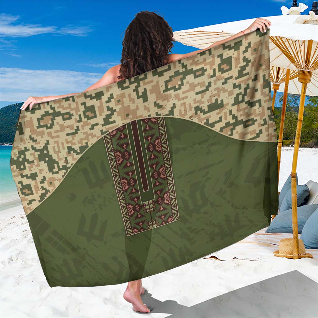 Ukraine Vyshyvanka Motif Sarong Ukrainian Military Style - Wonder Print Shop
