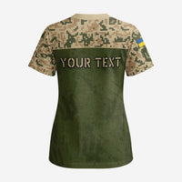 Personalized Ukraine Vyshyvanka Motif Scrub Top Ukrainian Military Style - Wonder Print Shop