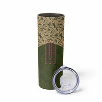 Personalized Ukraine Vyshyvanka Motif Skinny Tumbler Ukrainian Military Style - Wonder Print Shop