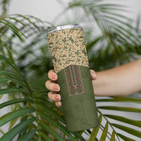 Personalized Ukraine Vyshyvanka Motif Skinny Tumbler Ukrainian Military Style - Wonder Print Shop