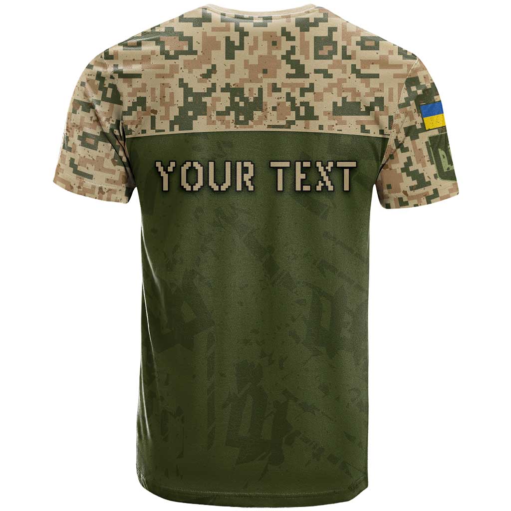 Personalized Ukraine Vyshyvanka Motif T Shirt Ukrainian Military Style - Wonder Print Shop