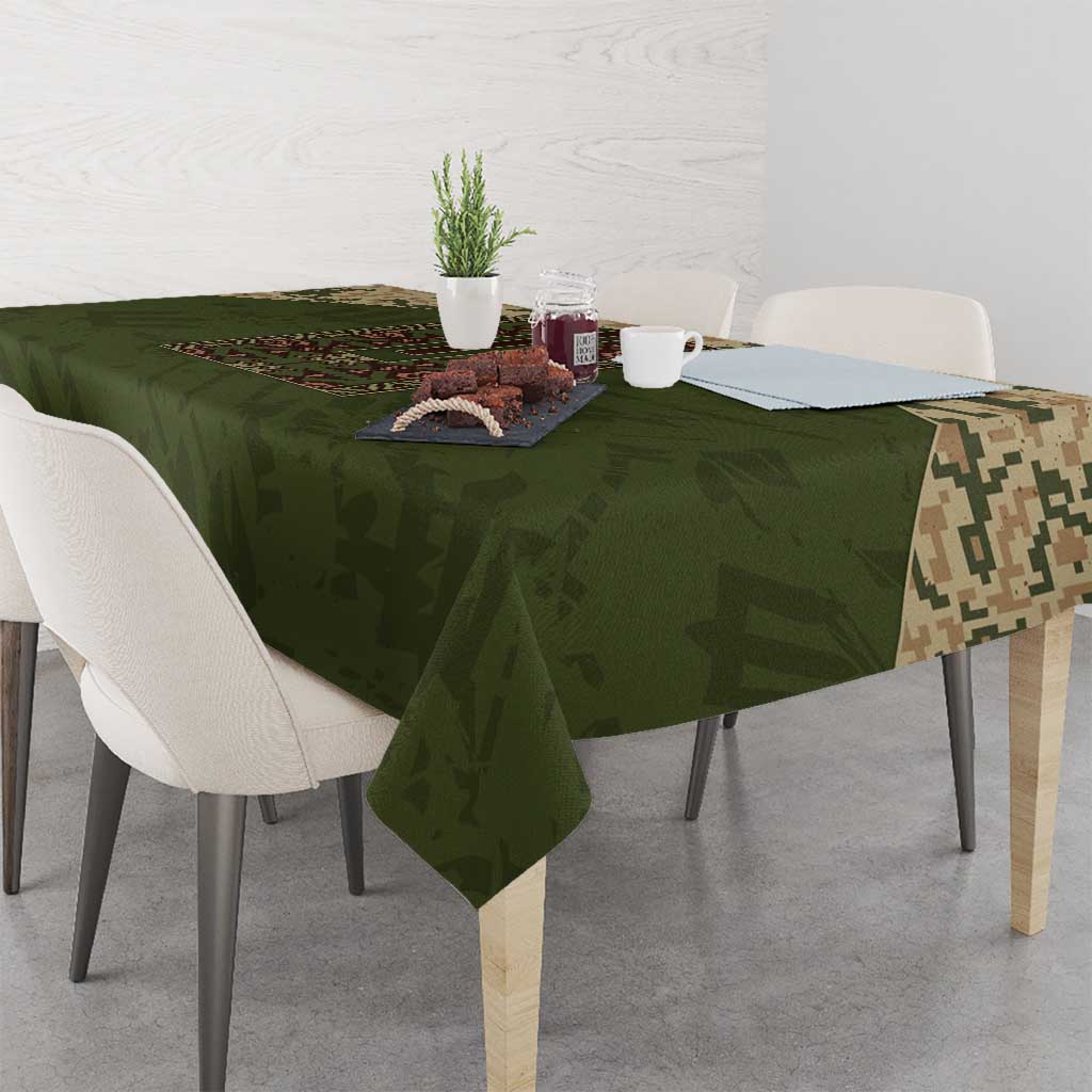 Ukraine Vyshyvanka Motif Tablecloth Ukrainian Military Style - Wonder Print Shop