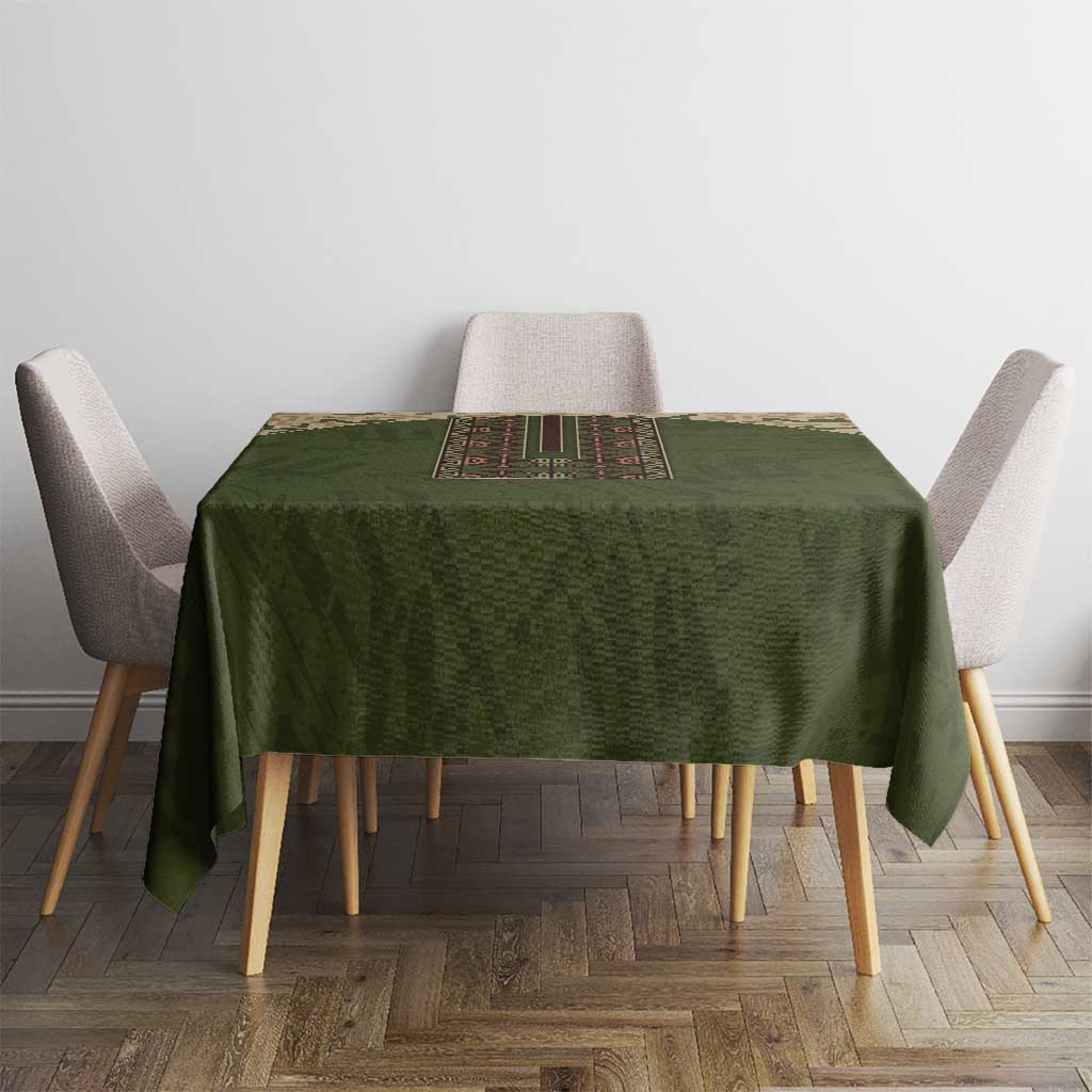 Ukraine Vyshyvanka Motif Tablecloth Ukrainian Military Style - Wonder Print Shop