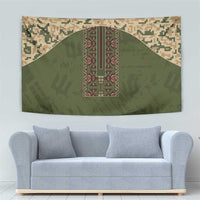Ukraine Vyshyvanka Motif Tapestry Ukrainian Military Style - Wonder Print Shop
