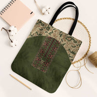 Ukraine Vyshyvanka Motif Tote Bag Ukrainian Military Style - Wonder Print Shop