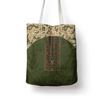Ukraine Vyshyvanka Motif Tote Bag Ukrainian Military Style - Wonder Print Shop