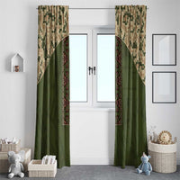 Ukraine Vyshyvanka Motif Window Curtain Ukrainian Military Style - Wonder Print Shop
