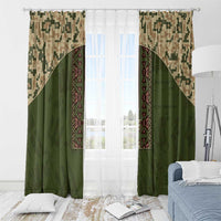 Ukraine Vyshyvanka Motif Window Curtain Ukrainian Military Style - Wonder Print Shop