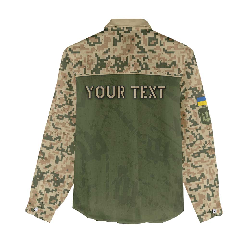Personalized Ukraine Vyshyvanka Motif Women Casual Shirt Ukrainian Military Style - Wonder Print Shop