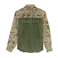 Personalized Ukraine Vyshyvanka Motif Women Casual Shirt Ukrainian Military Style - Wonder Print Shop