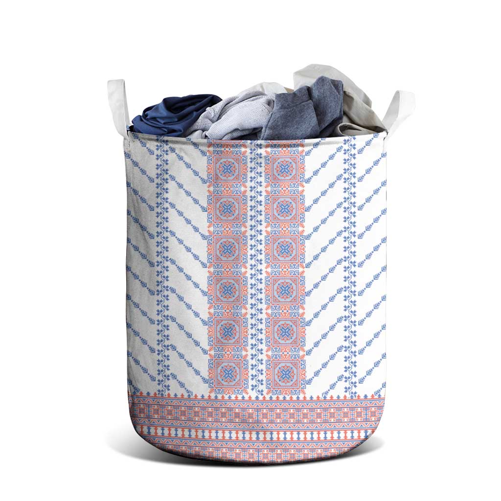 Traditional Romanian Costume Laundry Basket National Folk Patterns - Wonder Print Shop