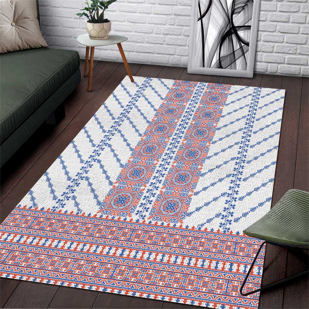 Traditional Romanian Costume Area Rug National Folk Patterns - Wonder Print Shop