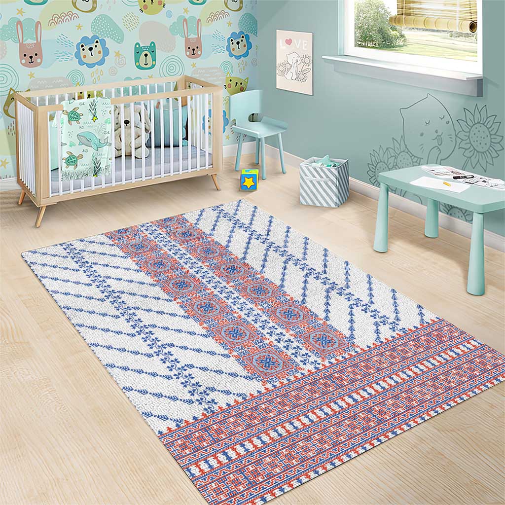 Traditional Romanian Costume Area Rug National Folk Patterns - Wonder Print Shop