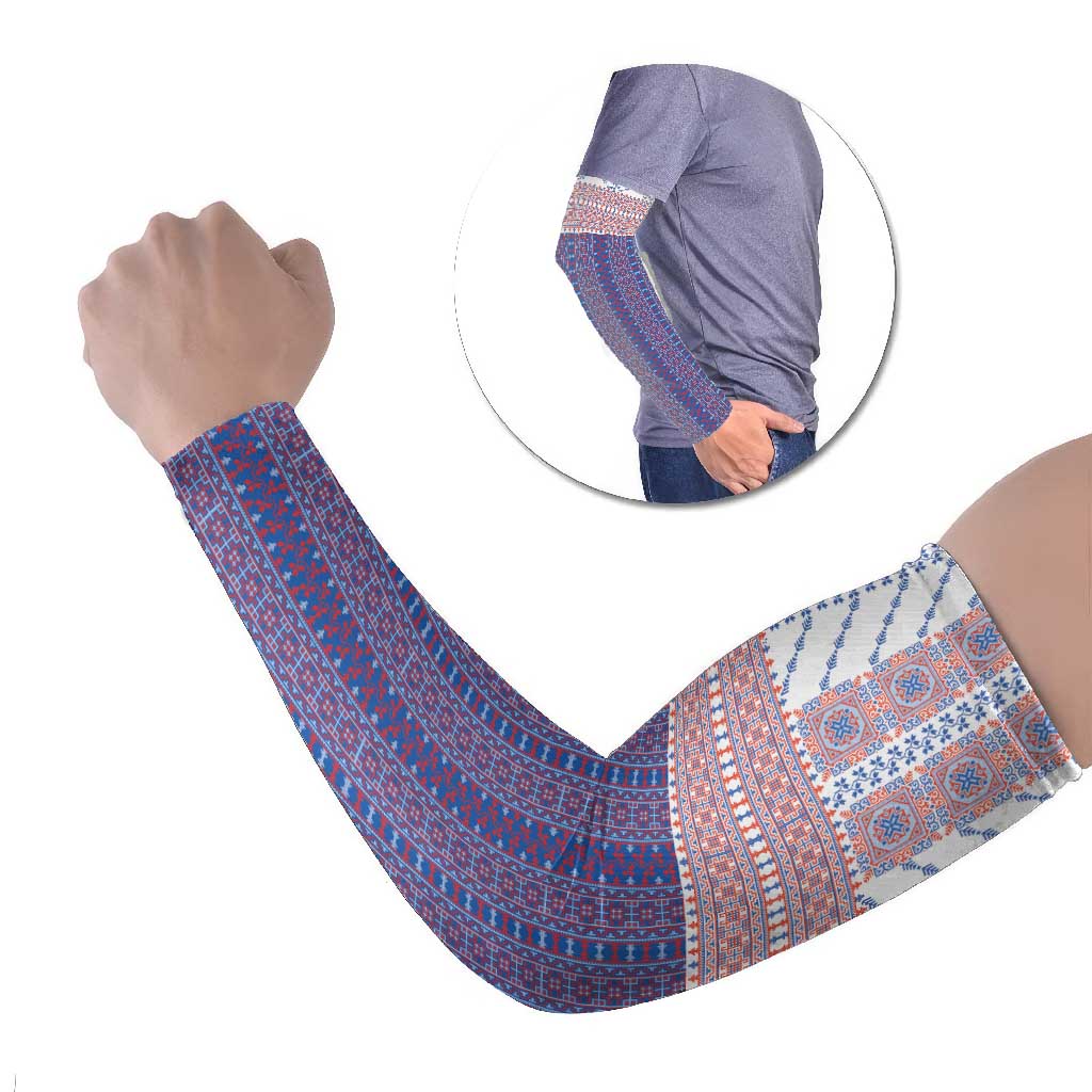 Traditional Romanian Costume Arm Sleeves National Folk Patterns - Wonder Print Shop