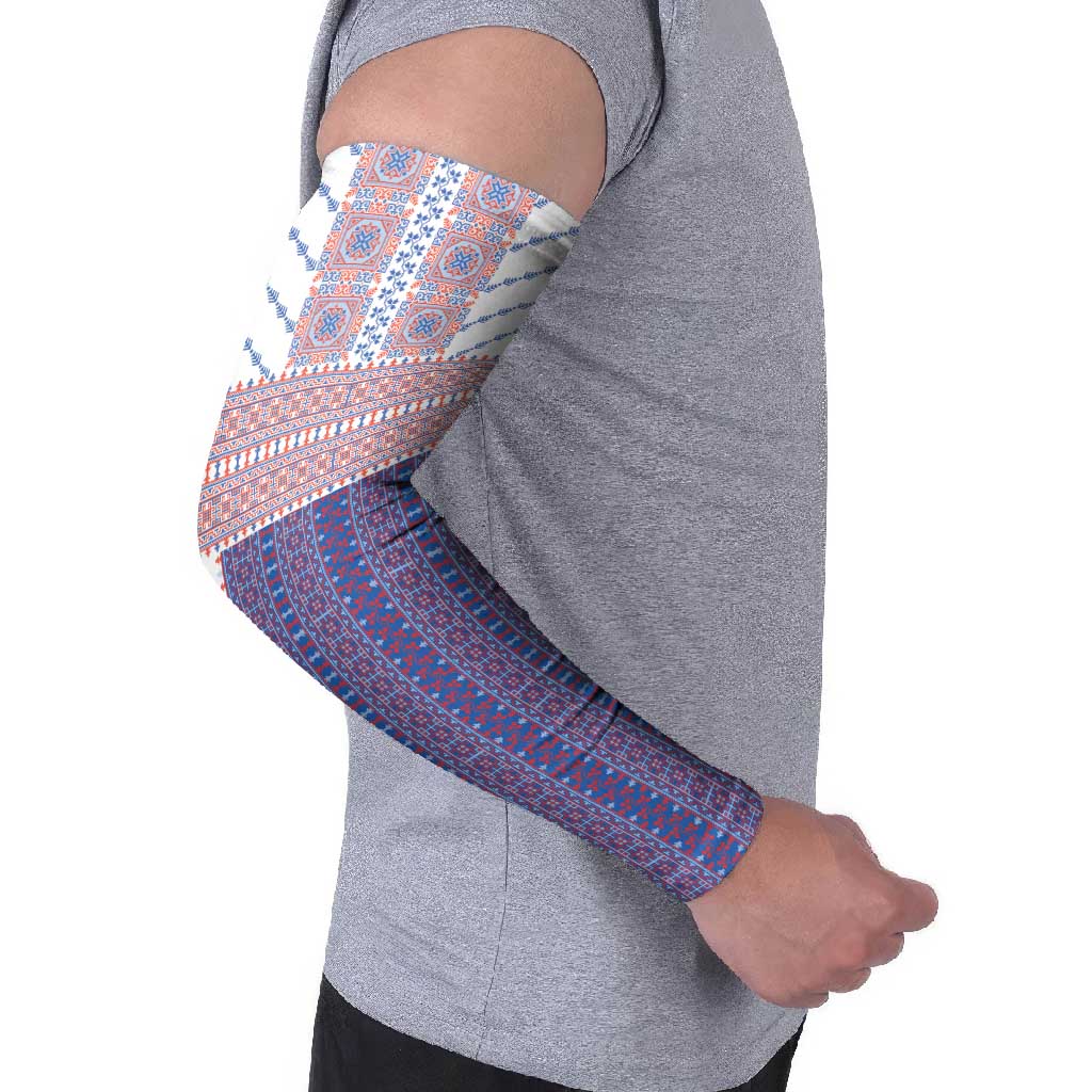 Traditional Romanian Costume Arm Sleeves National Folk Patterns - Wonder Print Shop