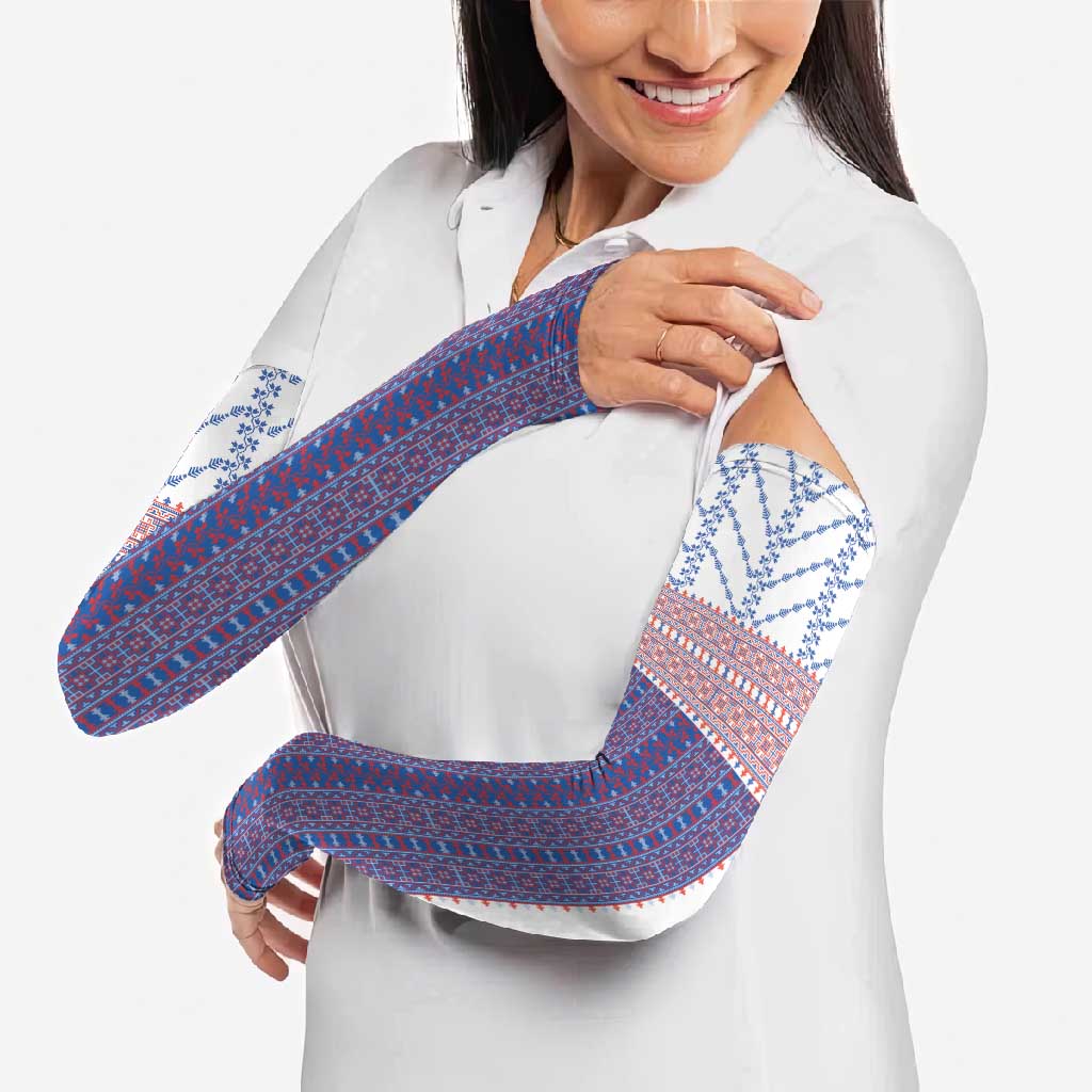 Traditional Romanian Costume Arm Sleeves National Folk Patterns - Wonder Print Shop
