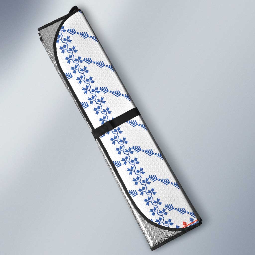 Traditional Romanian Costume Auto Sun Shade National Folk Patterns - Wonder Print Shop