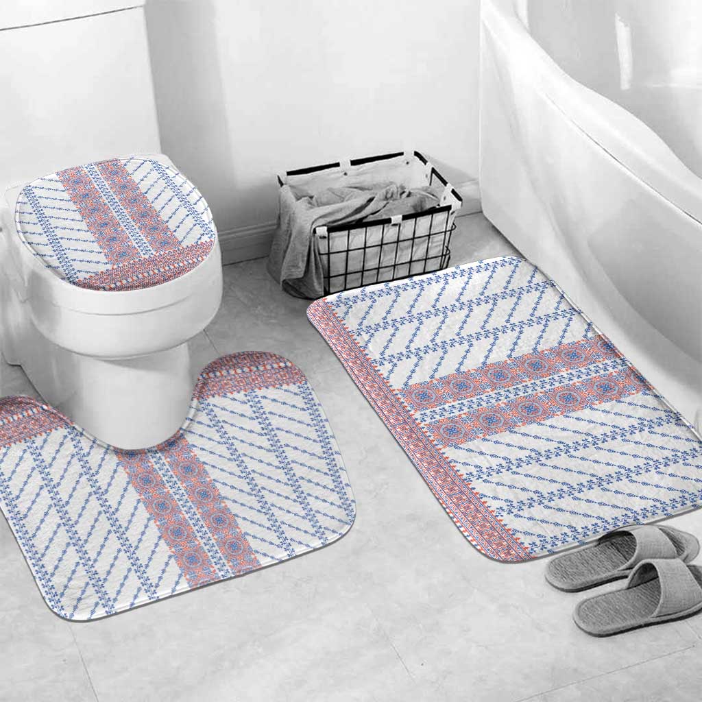 Traditional Romanian Costume Bathroom Set National Folk Patterns - Wonder Print Shop