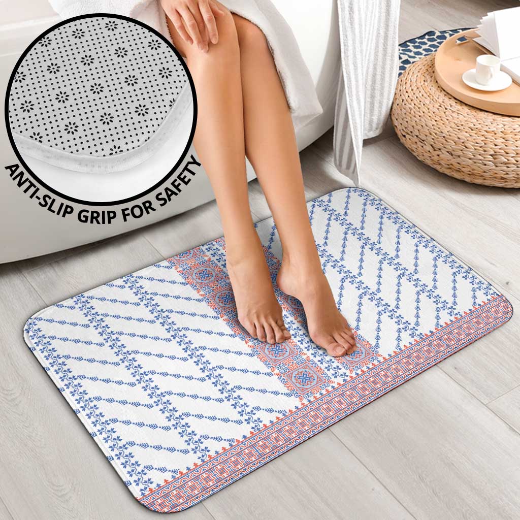 Traditional Romanian Costume Bathroom Set National Folk Patterns - Wonder Print Shop