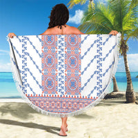 Traditional Romanian Costume Beach Blanket National Folk Patterns - Wonder Print Shop