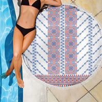Traditional Romanian Costume Beach Blanket National Folk Patterns - Wonder Print Shop