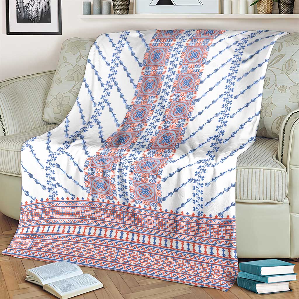 Traditional Romanian Costume Blanket National Folk Patterns - Wonder Print Shop