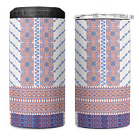 Traditional Romanian Costume 4 in 1 Can Cooler Tumbler National Folk Patterns - Wonder Print Shop