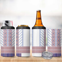Traditional Romanian Costume 4 in 1 Can Cooler Tumbler National Folk Patterns - Wonder Print Shop