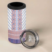 Traditional Romanian Costume 4 in 1 Can Cooler Tumbler National Folk Patterns - Wonder Print Shop