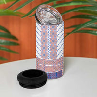 Traditional Romanian Costume 4 in 1 Can Cooler Tumbler National Folk Patterns - Wonder Print Shop