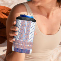 Traditional Romanian Costume 4 in 1 Can Cooler Tumbler National Folk Patterns - Wonder Print Shop