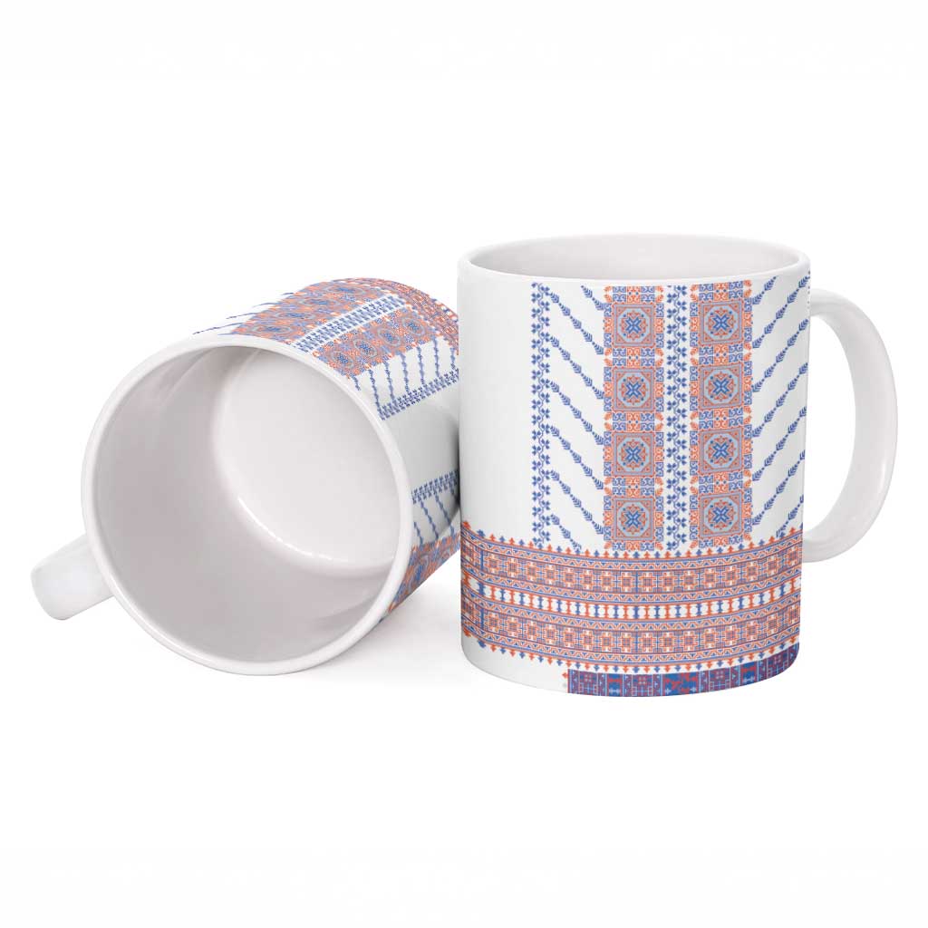 Traditional Romanian Costume Ceramic Mug National Folk Patterns - Wonder Print Shop