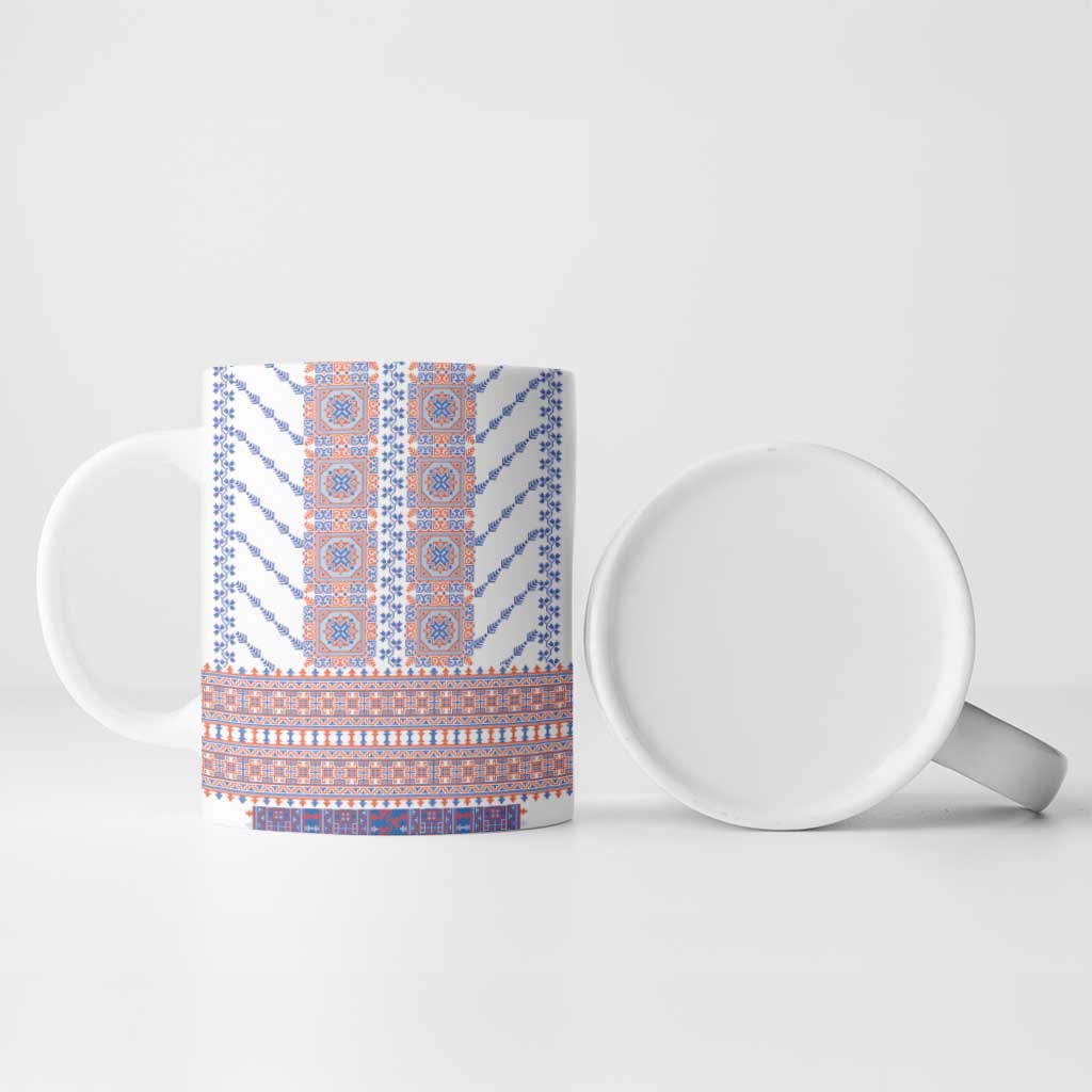 Traditional Romanian Costume Ceramic Mug National Folk Patterns - Wonder Print Shop