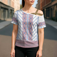 Traditional Romanian Costume Cross Shoulder Shirt National Folk Patterns - Wonder Print Shop