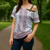 Traditional Romanian Costume Cross Shoulder Shirt National Folk Patterns - Wonder Print Shop