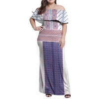 Traditional Romanian Costume Family Matching Off Shoulder Maxi Dress and Hawaiian Shirt National Folk Patterns - Wonder Print Shop